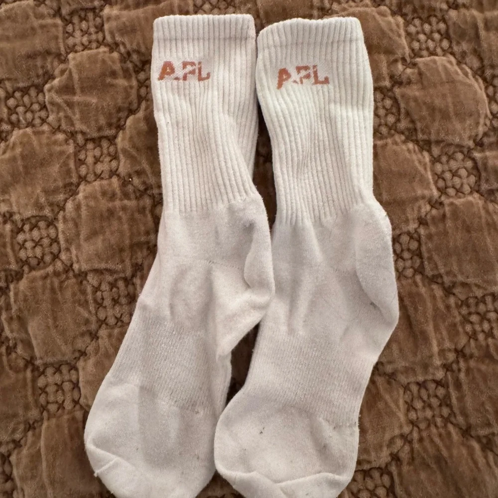 APL White Athletic Crew Socks